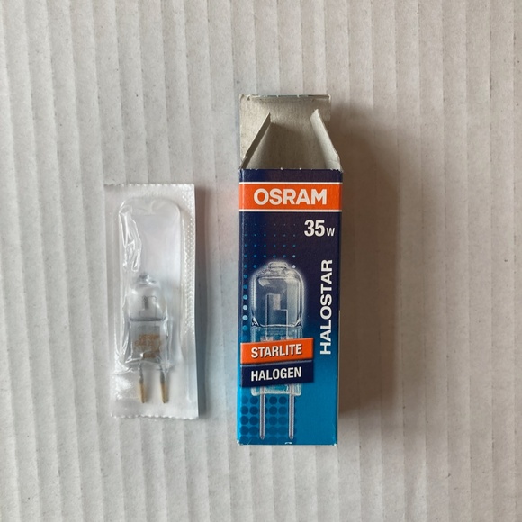 Osram Halogen 35W Bulbs 64432-S Halostar Starlite Bi-Pin Set of 6 NIB Germany - Picture 9 of 10